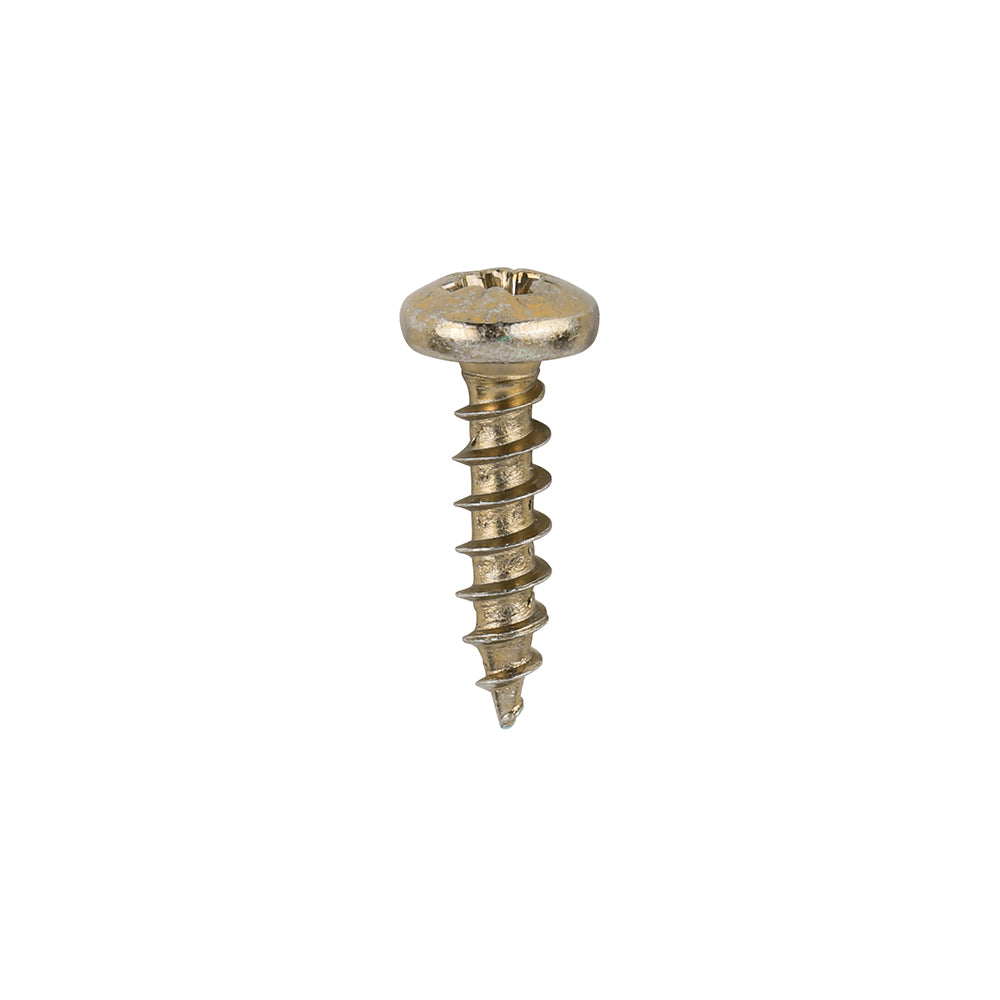 TIMCO Classic Multi-Purpose Pan Head Gold Woodscrews - 4.0 x 16 - Image