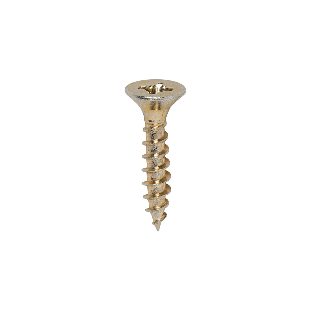 TIMCO Classic Multi-Purpose Countersunk Gold Woodscrews - 4.0 x 20 - Image