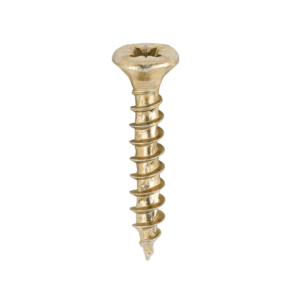 TIMCO Velocity Premium Multi-Use Countersunk Gold Woodscrews - 4.0 x 25 - Image
