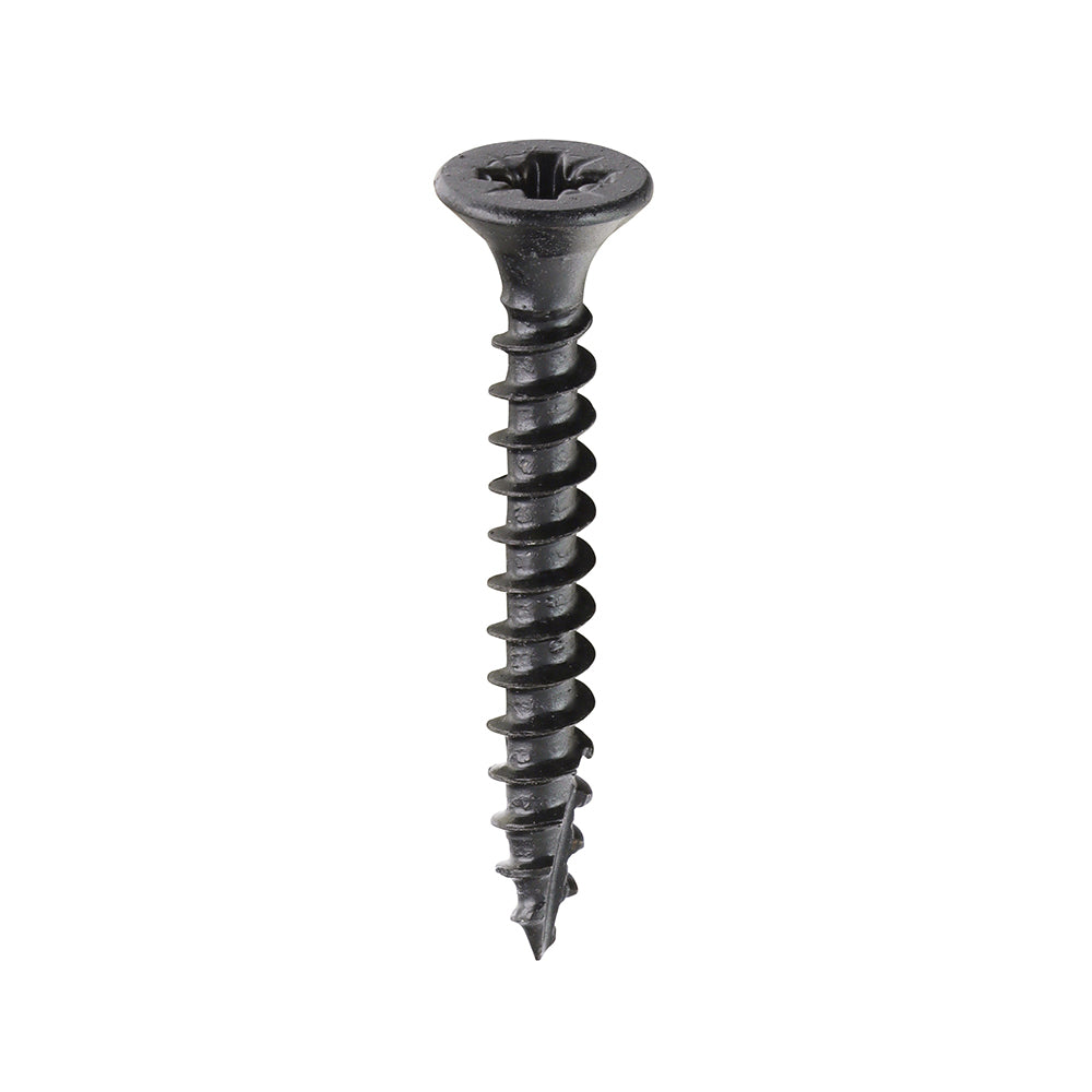 TIMCO Classic Multi-Purpose Countersunk Black Woodscrews - 4.0 x 30 - Image