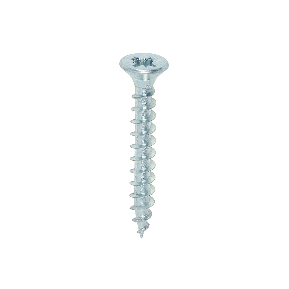 TIMCO Solo Countersunk Silver Woodscrews - 4.0 x 30 - Image