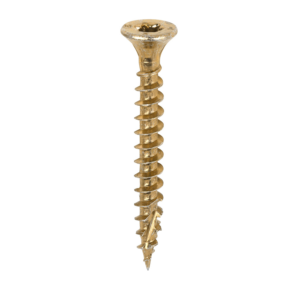 TIMCO C2 Clamp-Fix Multi-Purpose Premium Countersunk Gold Woodscrews - 4.0 x 35 - Image
