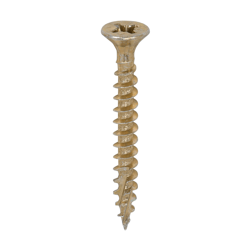 TIMCO C2 Strong-Fix Multi-Purpose Premium Countersunk Gold Woodscrews - 4.0 x 35 - Image
