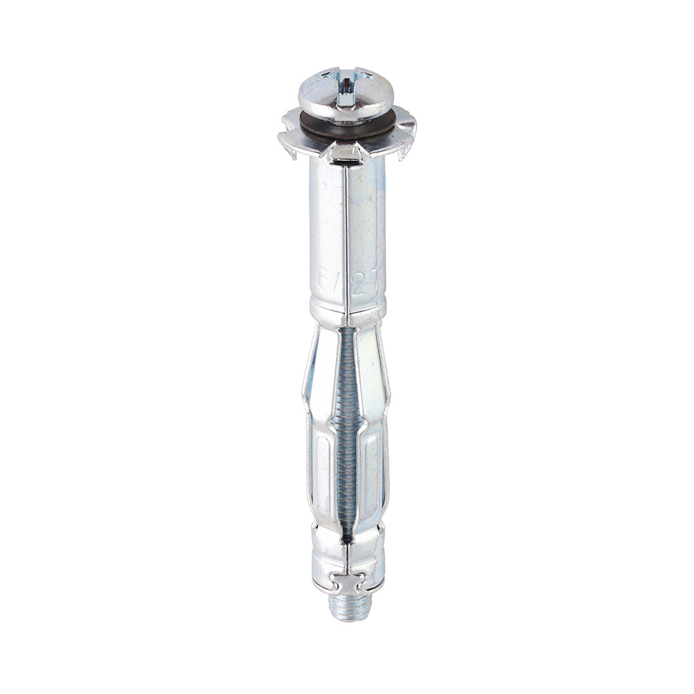 TIMCO Metal Cavity Anchors Silver - M4 x 38 (45mm Screw) - Image