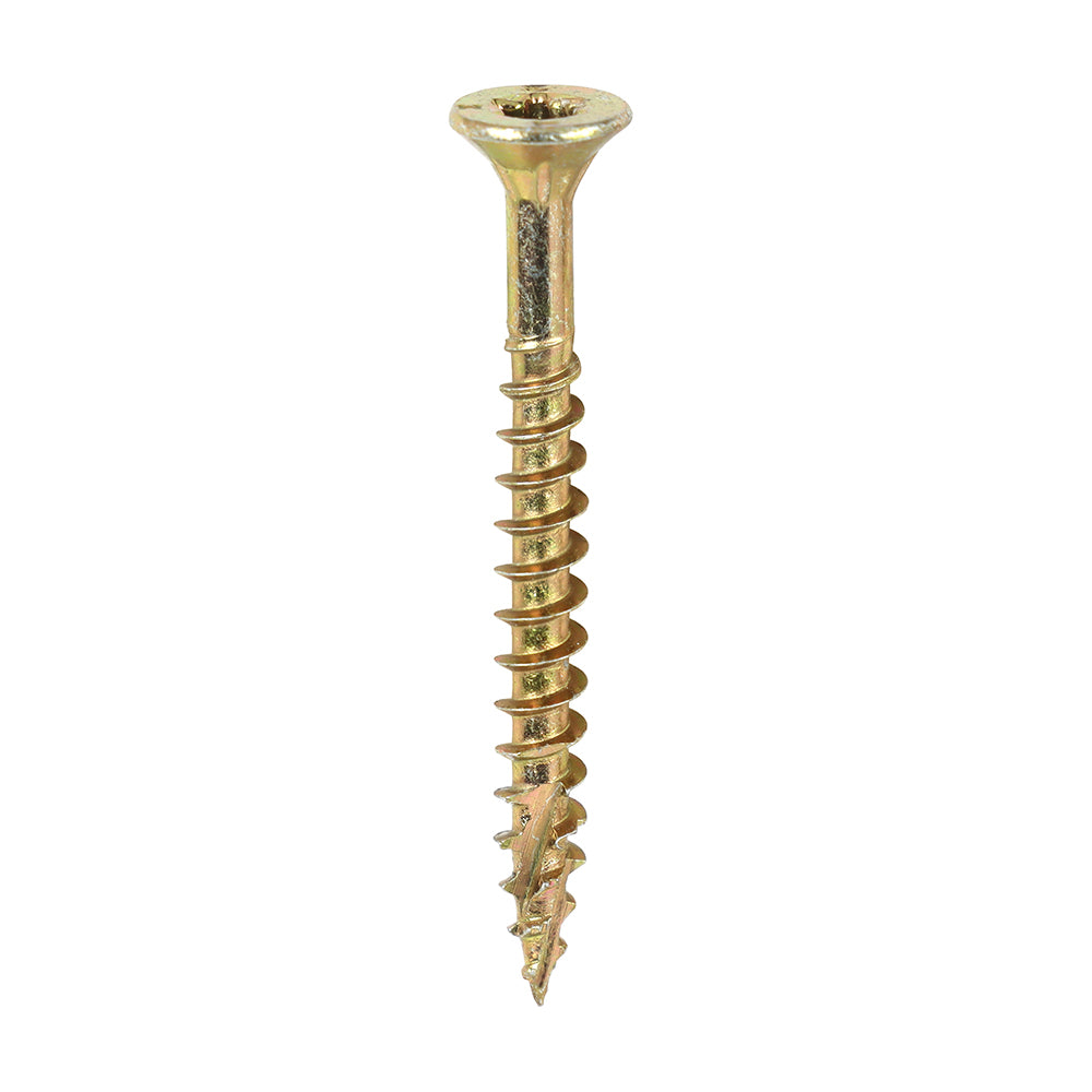 TIMCO C2 Clamp-Fix Multi-Purpose Premium Countersunk Gold Woodscrews - 4.0 x 40 - Image