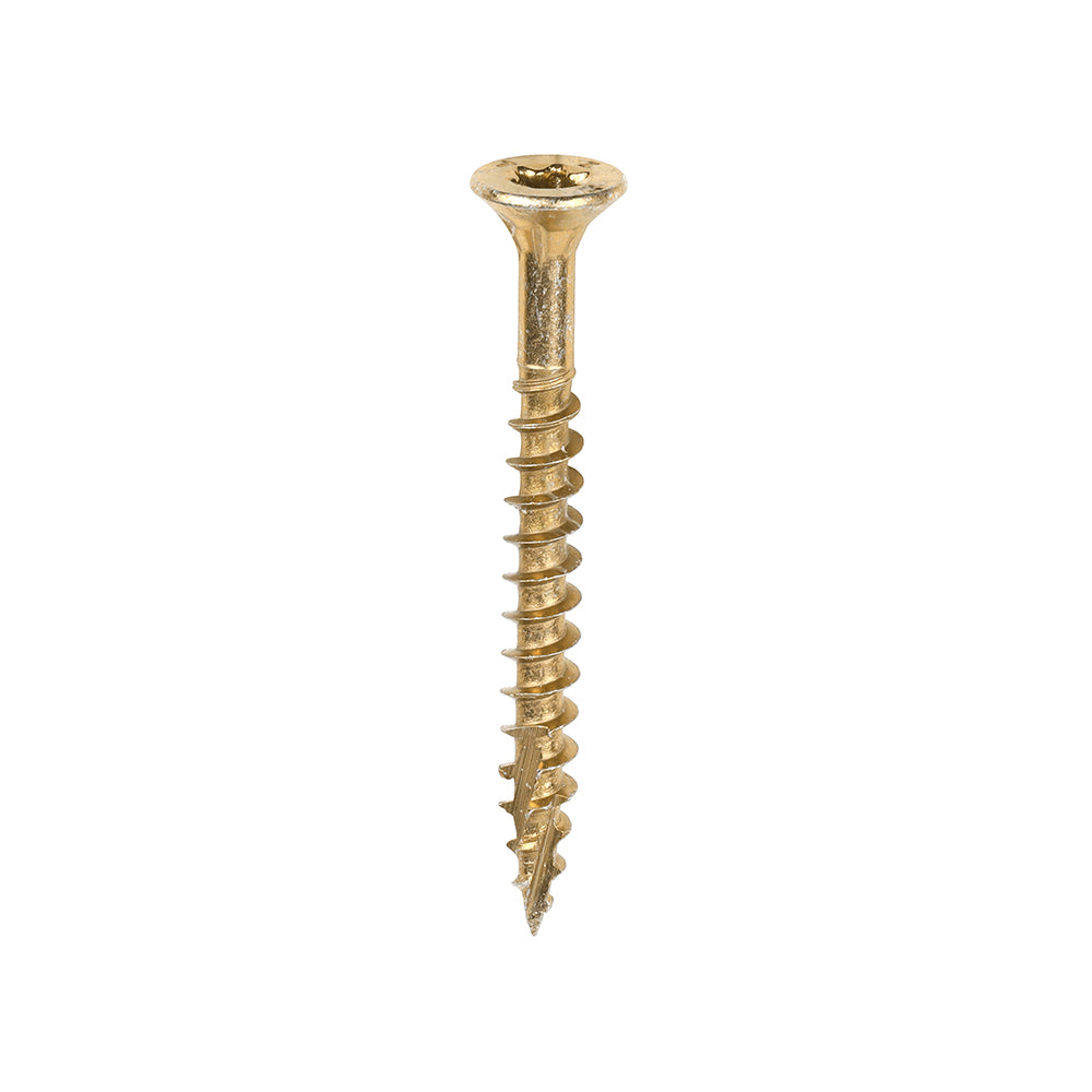 TIMCO C2 Clamp-Fix Multi-Purpose Premium Countersunk Gold Woodscrews - 4.0 x 40 - Image