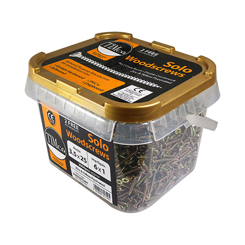 TIMCO Solo Countersunk Gold Woodscrews - 4.0 x 40 - Image