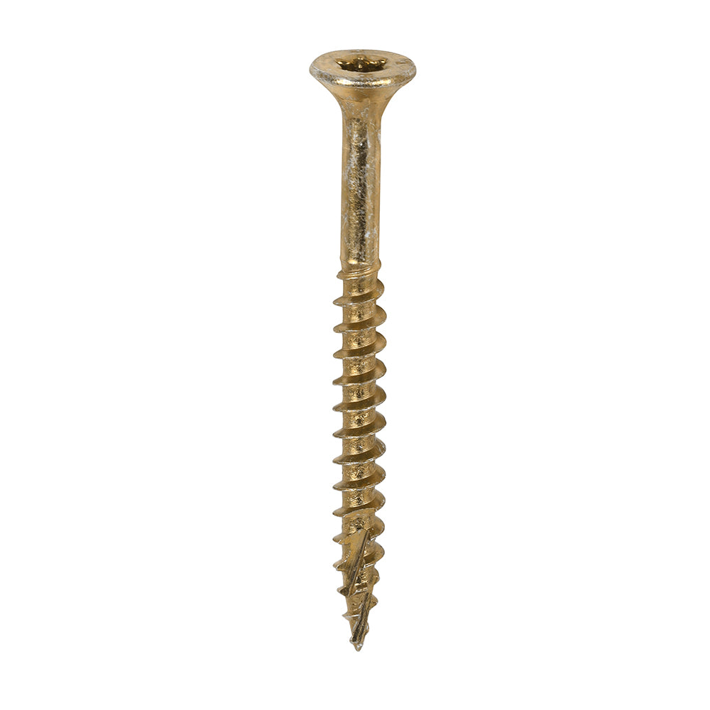 TIMCO C2 Clamp-Fix Multi-Purpose Premium Countersunk Gold Woodscrews - 4.0 x 45 - Image
