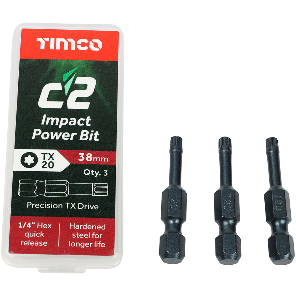 TIMCO C2 Clamp-Fix Multi-Purpose Premium Countersunk Gold Woodscrews - 4.0 x 50 - Image