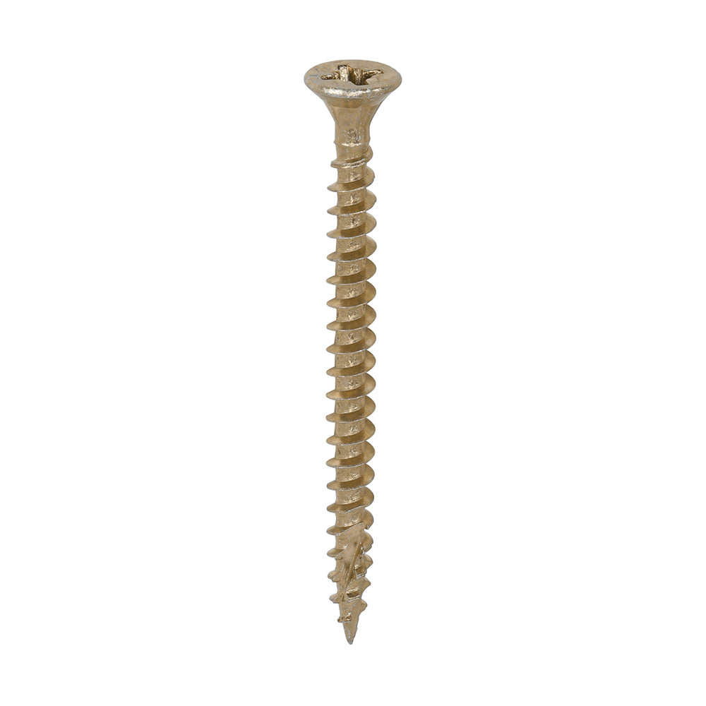 TIMCO C2 Strong-Fix Multi-Purpose Premium Countersunk Gold Woodscrews - 4.0 x 50 - Image