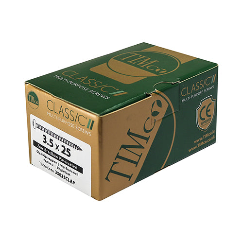 TIMCO Classic Multi-Purpose Pan Head Gold Woodscrews - 4.0 x 50 - Image