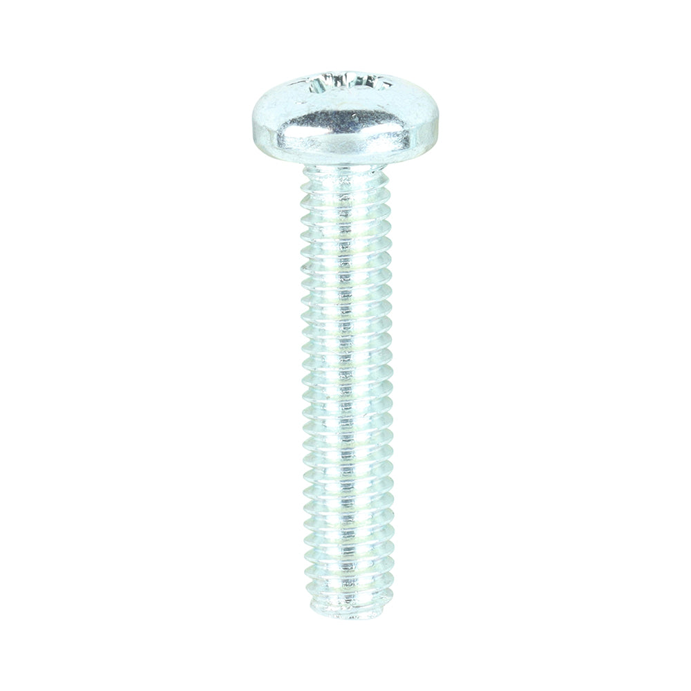 TIMCO Machine Pan Head Silver Screws - M4 x 20 - Image