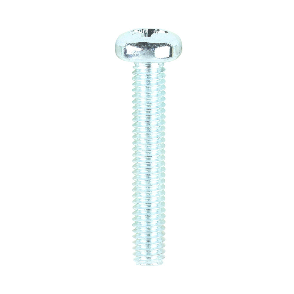 TIMCO Machine Pan Head Silver Screws - M4 x 25 - Image