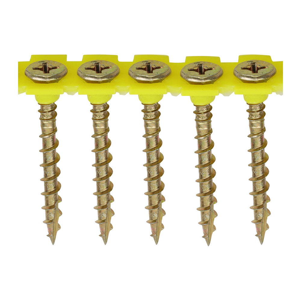 TIMCO Collated Solo Countersunk Gold Woodscrews - 4.2 x 40 - Image