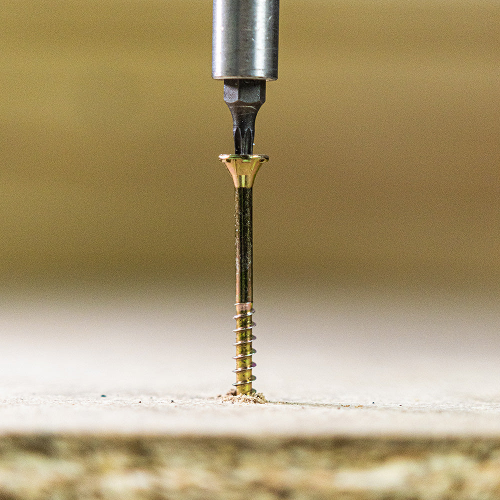 TIMCO C2 Flooring-Fix Premium Flooring & MDF Gold Woodscrews - 4.2 x 55