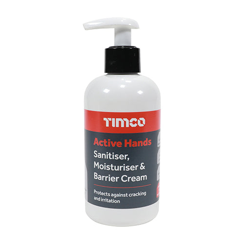 TIMCO Active Hands Barrier Cream Sanitiser Moisturising and Antibacterial Skin Shield Protection - 200ml
- Image