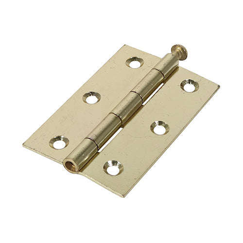 TIMCO Plain Butt Hinge - Loose Pin (1840) - Electro Brass - 90 x 60 - Image