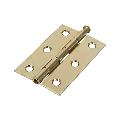 TIMCO Plain Butt Hinge - Loose Pin (1840) - Electro Brass - 75 x 50 - Image