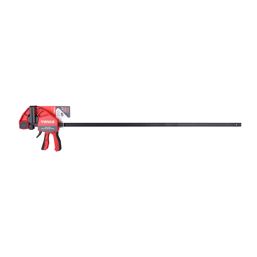 TIMCO Heavy Duty Quick Change Bar Clamp/Spreader. Professional Woodworking Clamp with Extra Large Gripping Pads - 36" / 450mm - Image