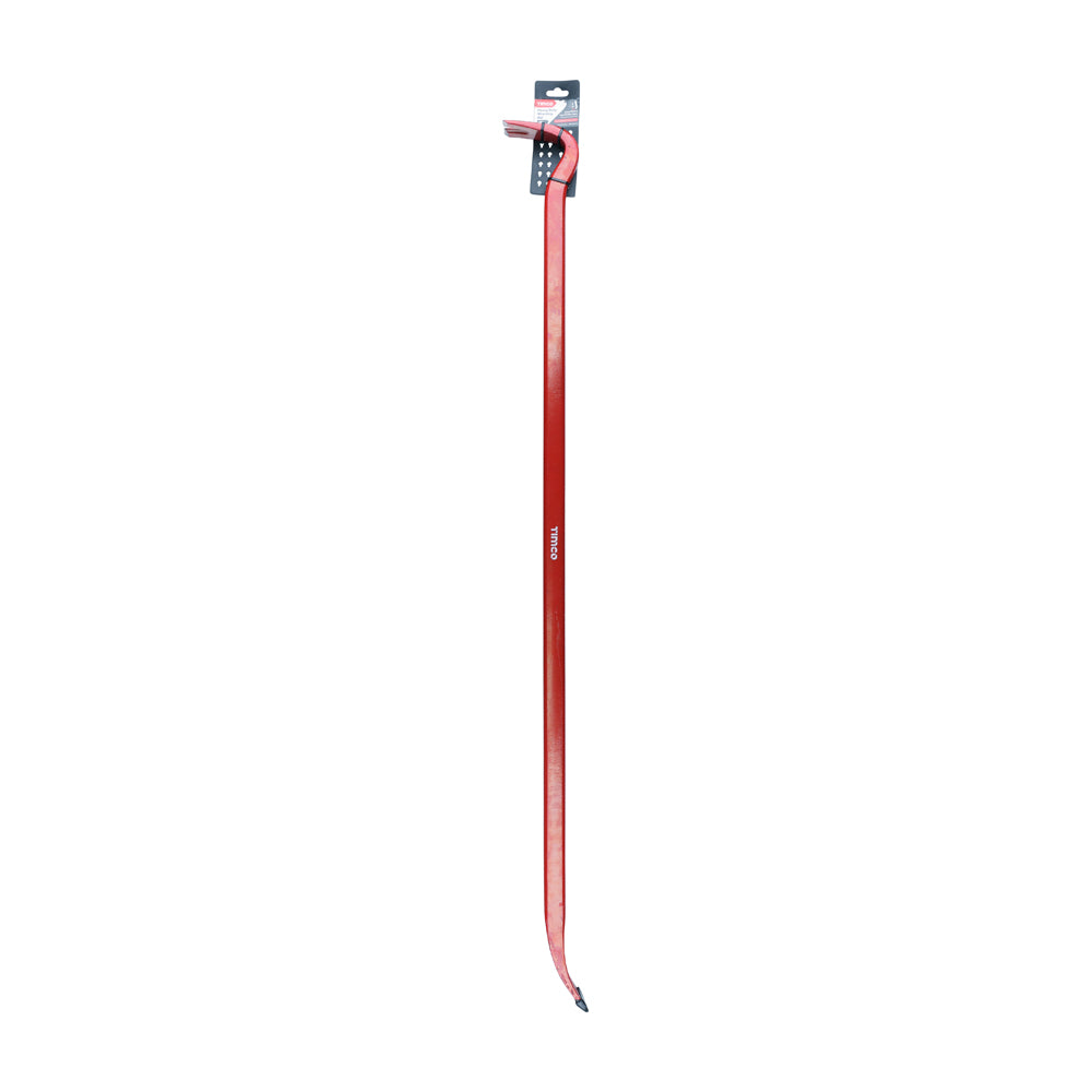TIMCO Heavy Duty Pry Bar, Flat Profile Tough Bar with Wide Chisel Foot - 48" - Image