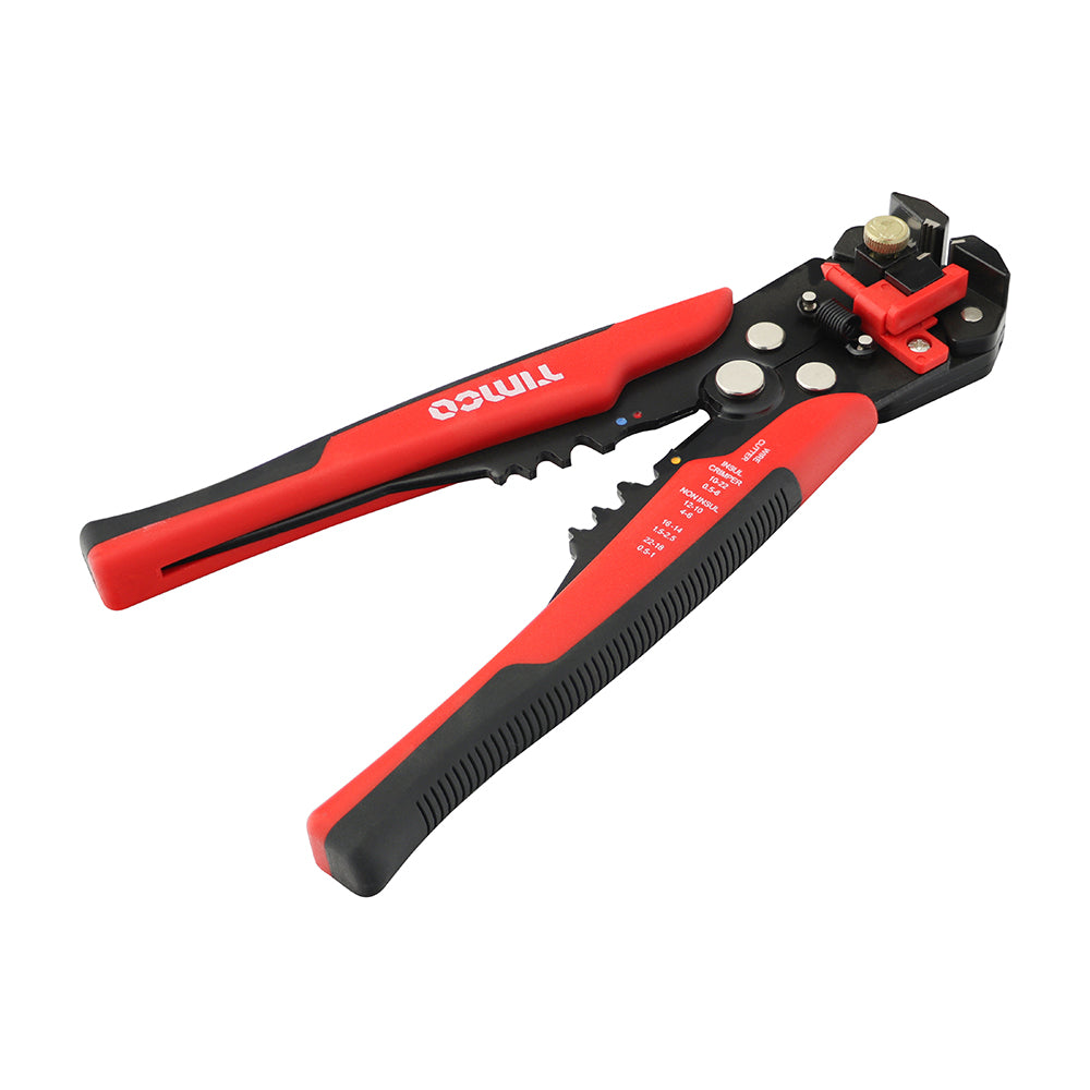 TIMCO Automatic Wire Strippers 3-in-1 Pliers Cutters Crimpers - 8" - Image