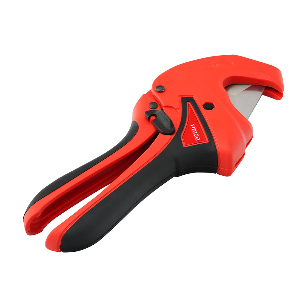 TIMCO Plastic Pipe Shears Ratcheting PVC Tube Cutters - 42mm - Image