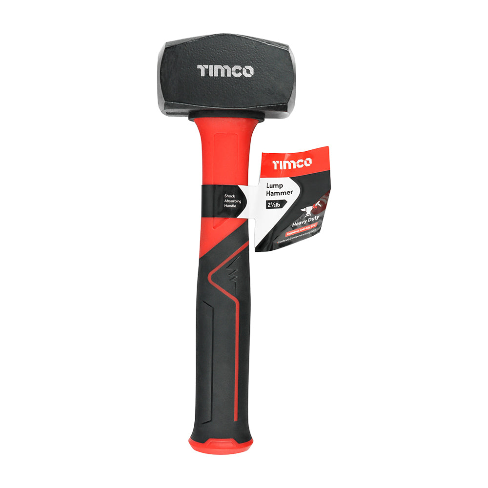 TIMCO Lump Hammer, Shock Absorbing Fibreglass Handle Fibreglass Handle Lump Club Hammer - 2.5lb - Image
