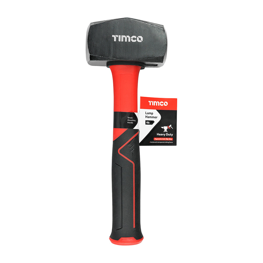 TIMCO Lump Hammer, Shock Absorbing Fibreglass Handle Fibreglass Handle Lump Club Hammer - 4lb - Image