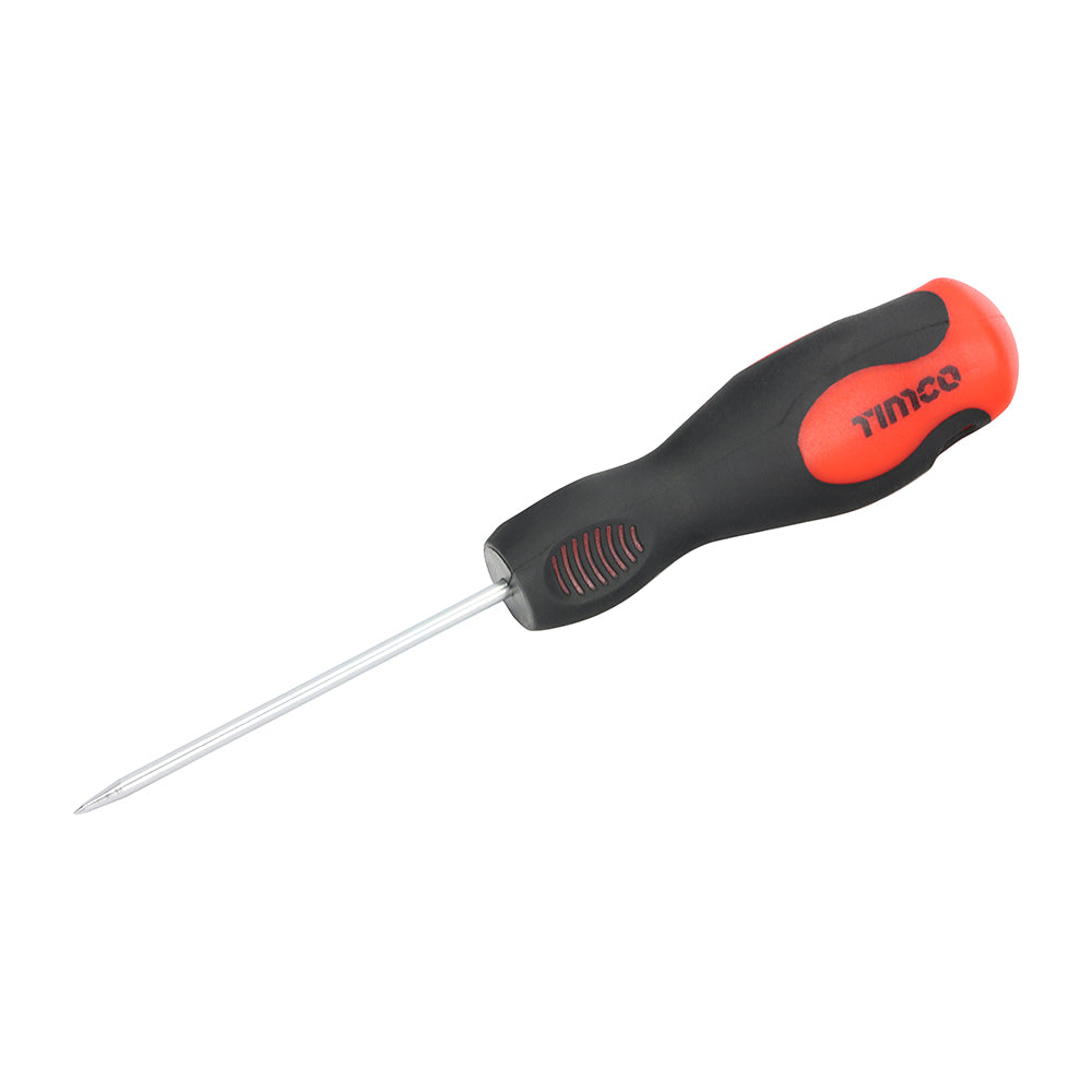 TIMCO Bradawl, Anti-Slip Grip with Sharp Marking Point - 75mm - Image
