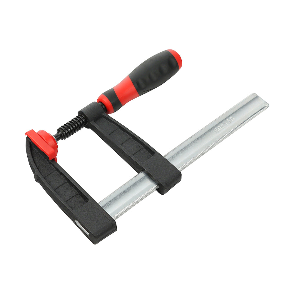 TIMCO F Clamp, Soft Grip Heavy Duty 270kg General Purpose Clamp - 6" / 150mm Clamping Capacity - Image