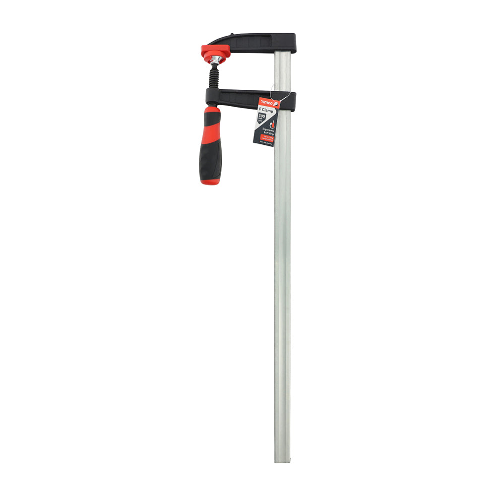 TIMCO F Clamp, Soft Grip Heavy Duty 270kg General Purpose Clamp - 12" / 300mm Clamping Capacity - Image