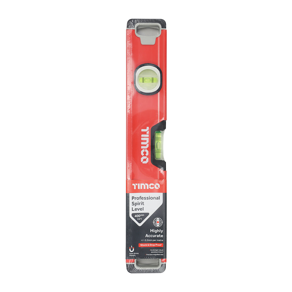 TIMCO Pro Spirit Level Box Beam - 400mm - Image