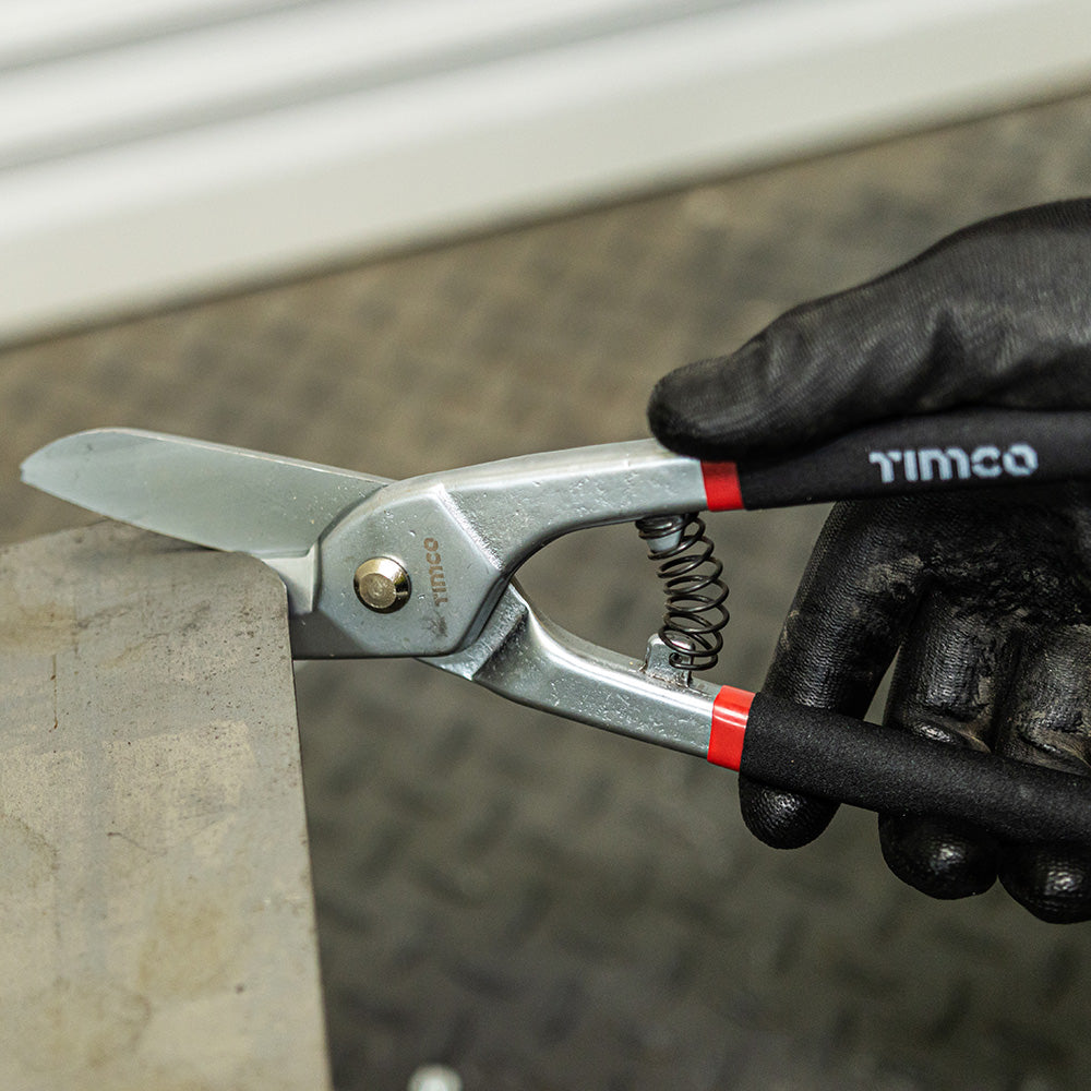 TIMCO Straight Cutting Tin Snips with Anti-Slip Grips - 10" - 250mm - Image