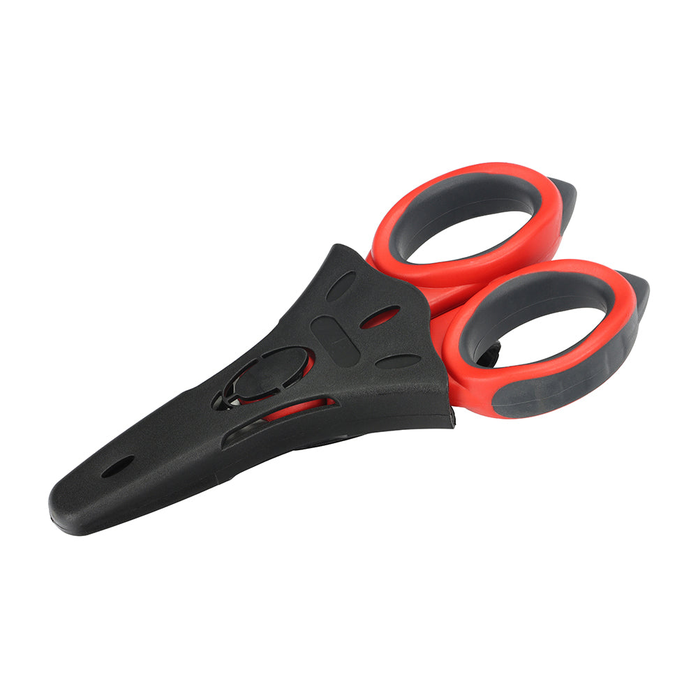 TIMCO Electricians Scissors, Extra Heavy Duty Stainless Steel Blades with Protective Case - 6" / 150mm - Image