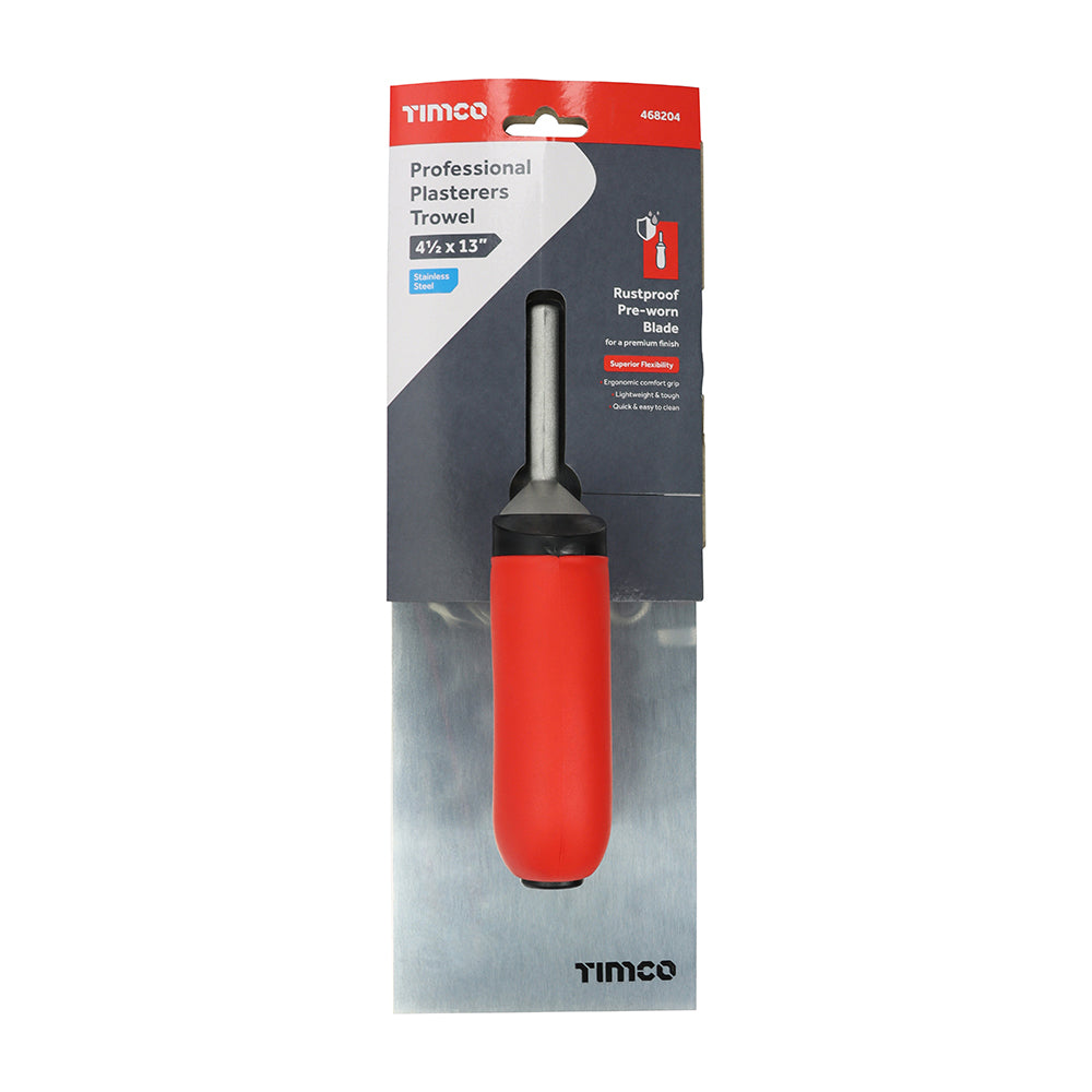 TIMCO Professional Plasterers Trowel S/Steel - 4.5 x 13" - Image