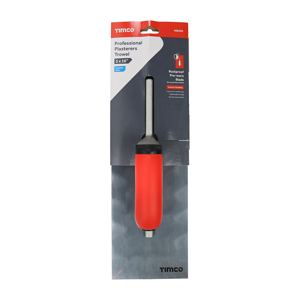 TIMCO Professional Plasterers Trowel S/Steel - 5 x 16" - Image