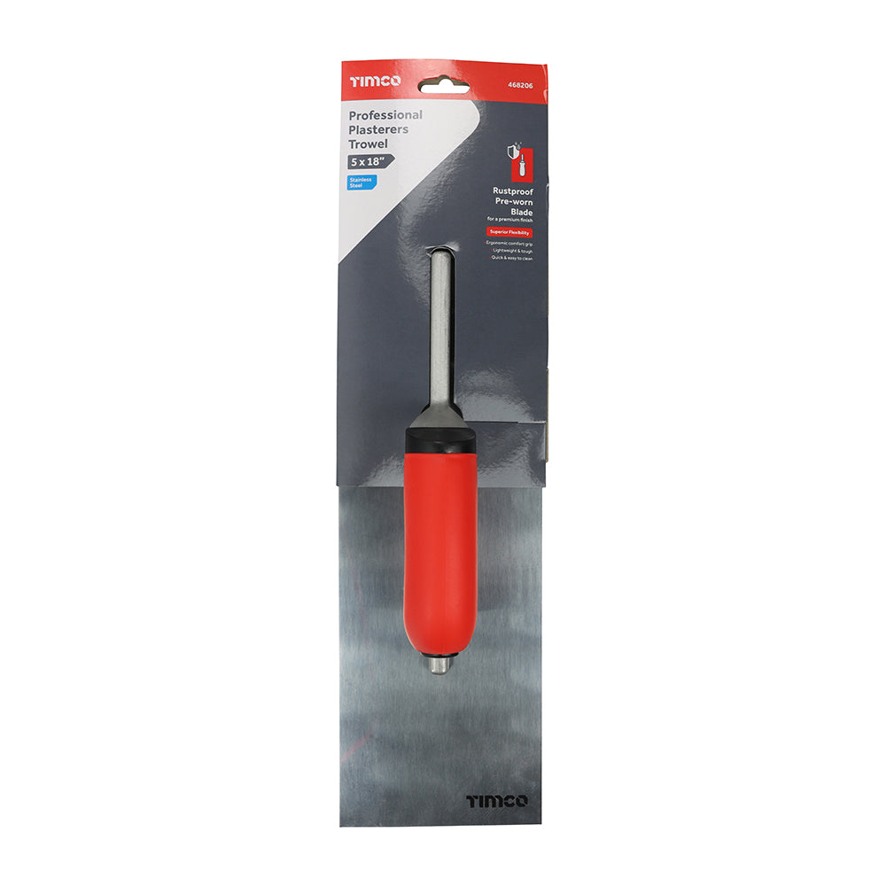 TIMCO Professional Plasterers Trowel S/Steel - 5 x 18" - Image