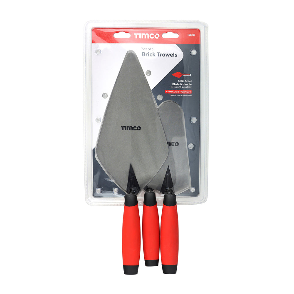 TIMCO Brick Trowel Set - 3 Pieces - Image