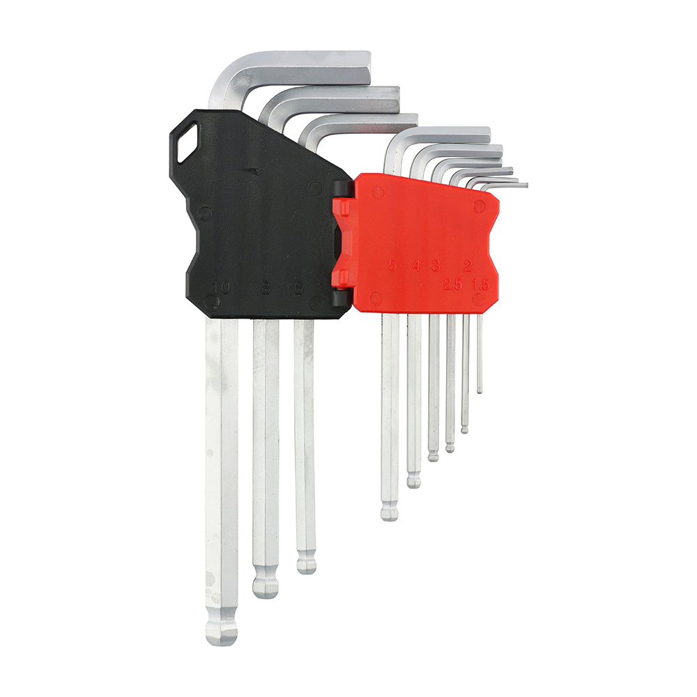 TIMCO Long Arm Ball End Hex Key Set - 9 Pieces - Image
