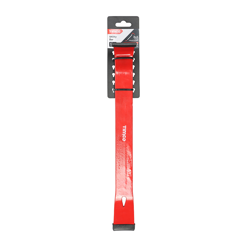 TIMCO Utility Bar, Multi-functional Heavy Duty Wrecking Pry Bar - 375mm / 15" - Image