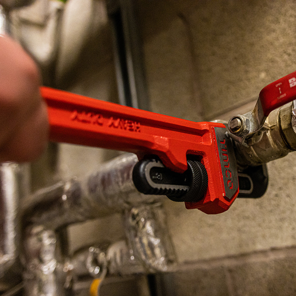 TIMCO Pipe Wrench, Heavy Duty Drop Forged Adjustable Pipe Wrench - 14" / 350mm - Image