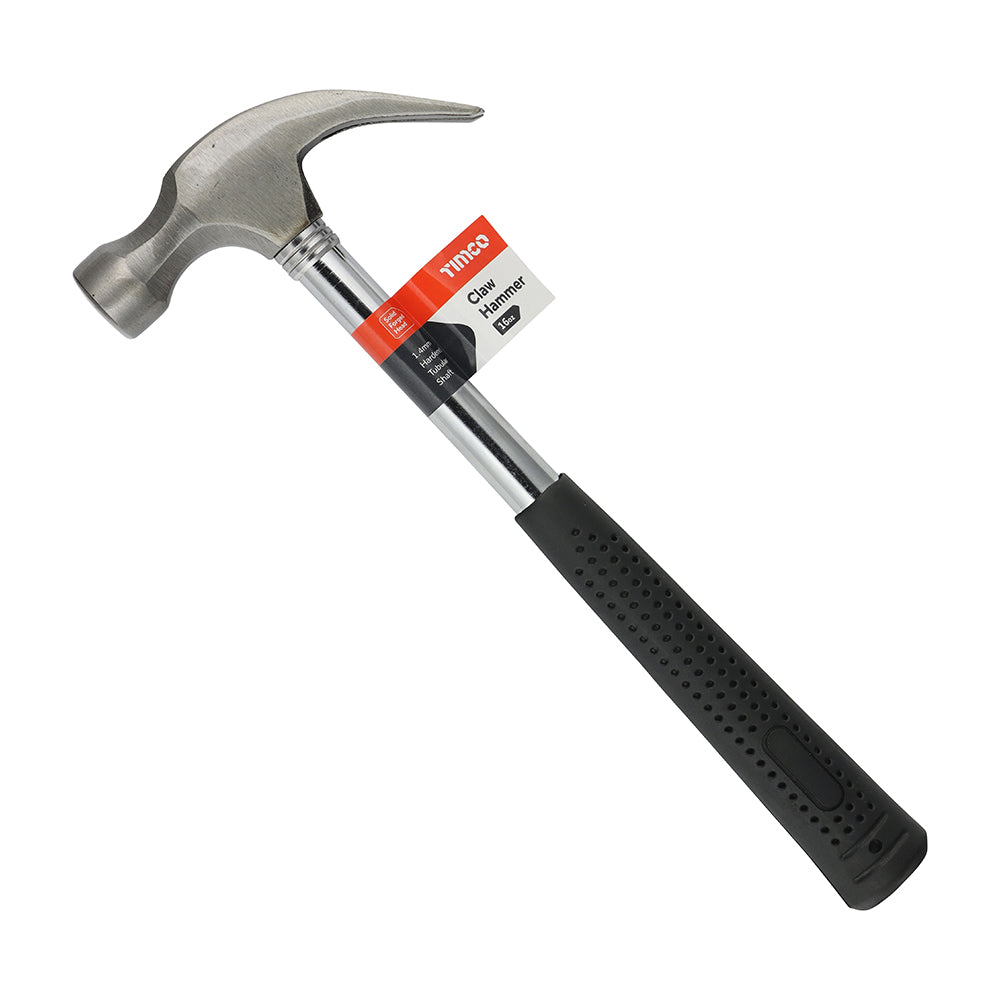TIMCO Claw Hammer, Curved Tubular Shaft Hammer - 16oz - Image