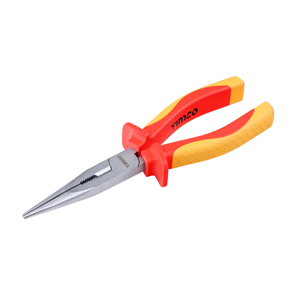 TIMCO Professional VDE Long Nose Pliers. Tested to 1000V AC - 8" - Image