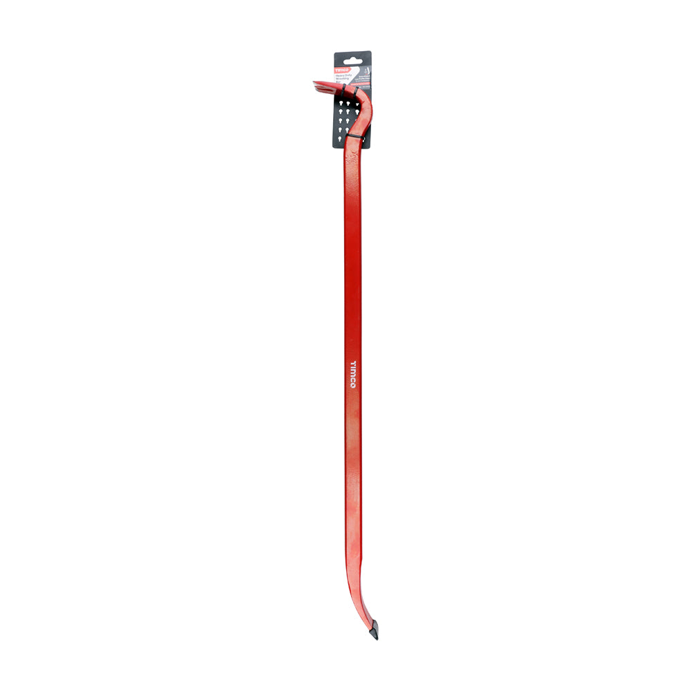 TIMCO Heavy Duty Pry Bar, Flat Profile Tough Bar with Wide Chisel Foot - 36" - Image