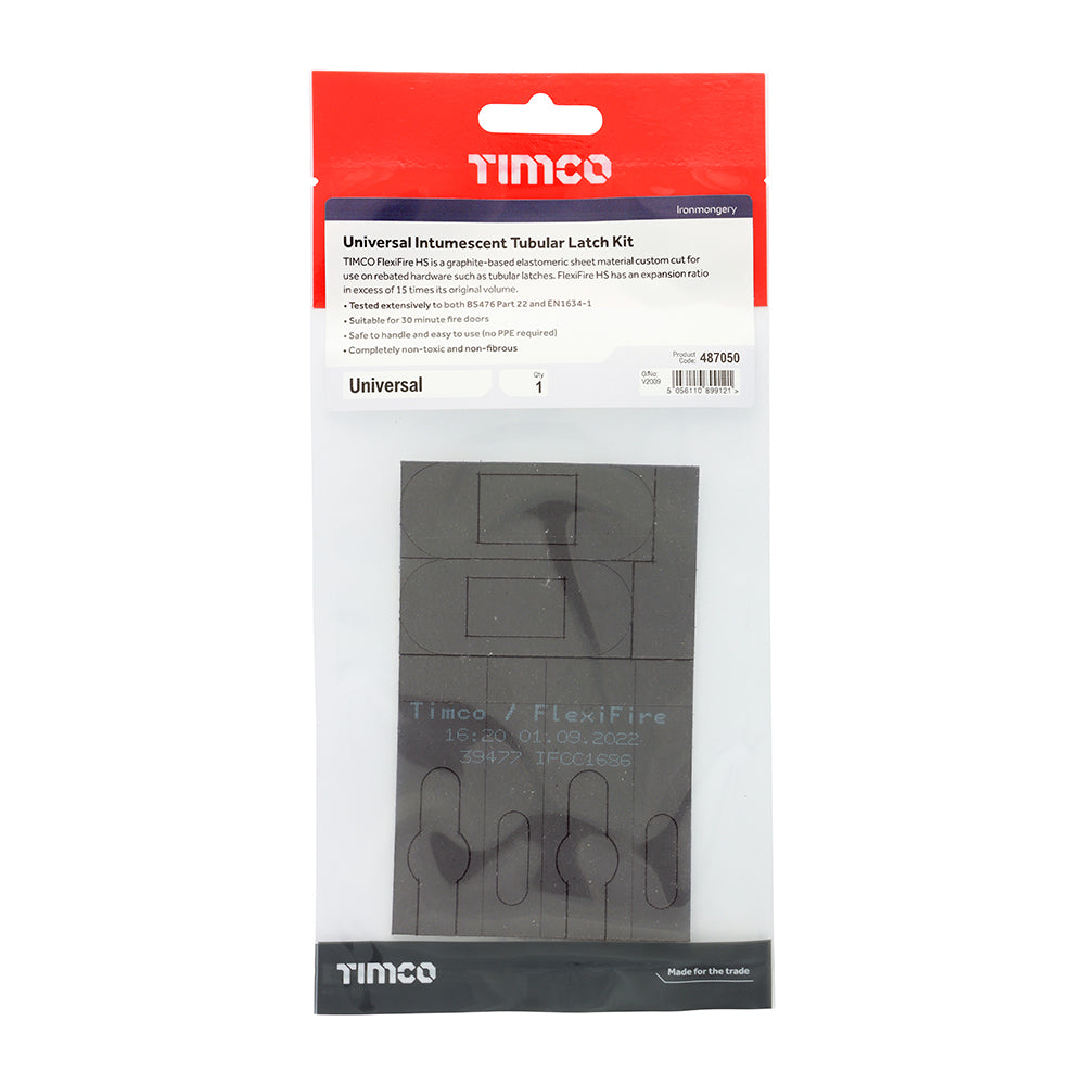 TIMCO Universal Graphite Intumescent Tubular Latch Kit - Image