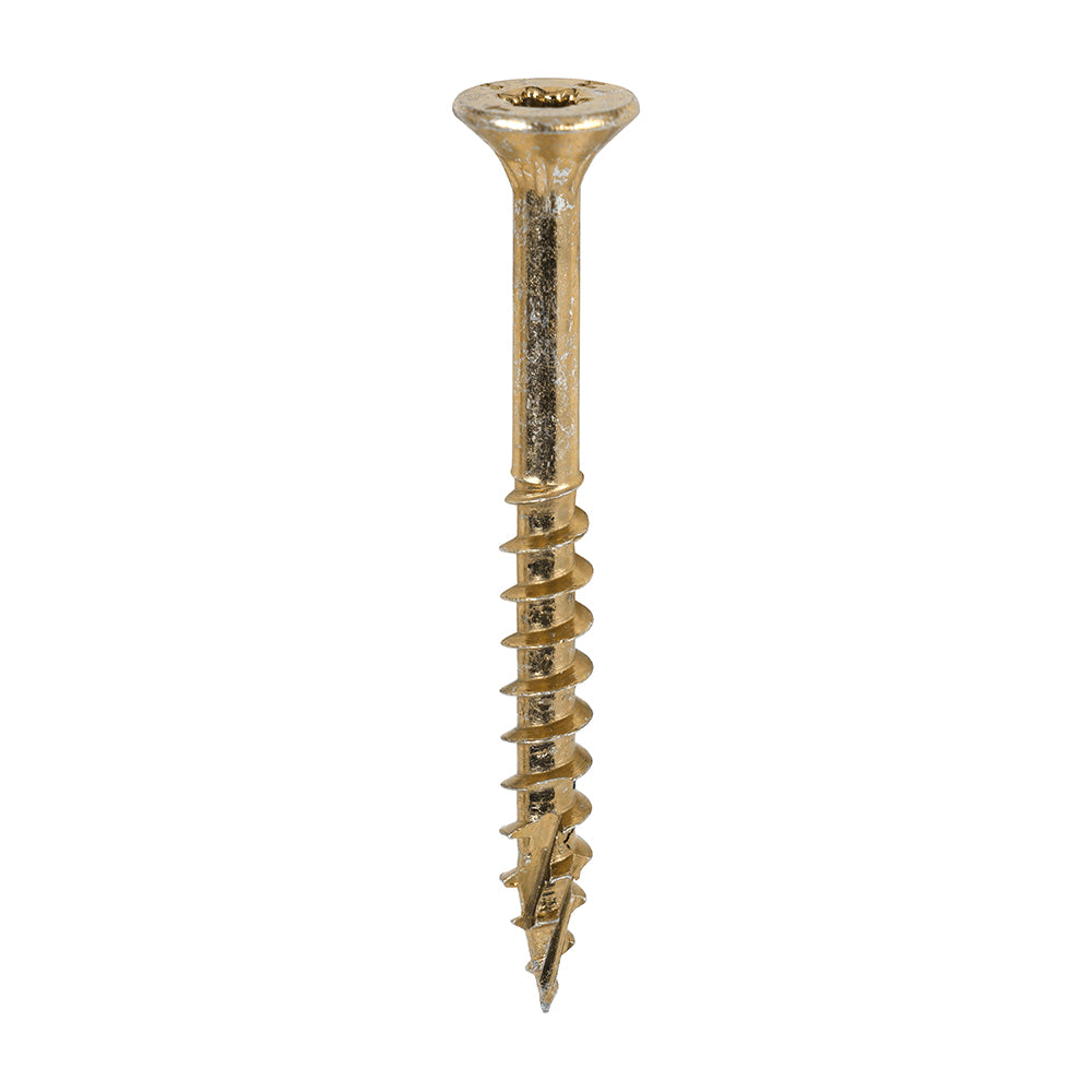TIMCO C2 Clamp-Fix Multi-Purpose Premium Countersunk Gold Woodscrews - 5.0 x 50 - Image