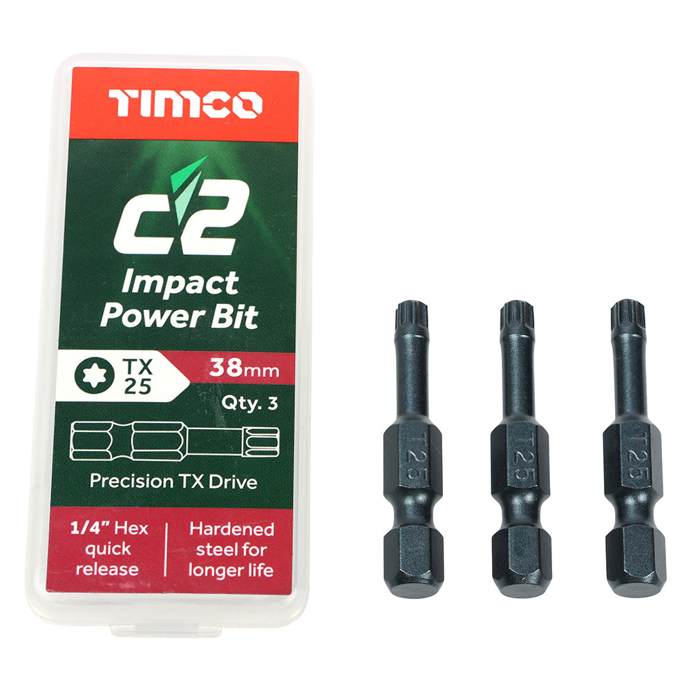 TIMCO C2 Clamp-Fix Multi-Purpose Premium Countersunk Gold Woodscrews - 5.0 x 50 - Image