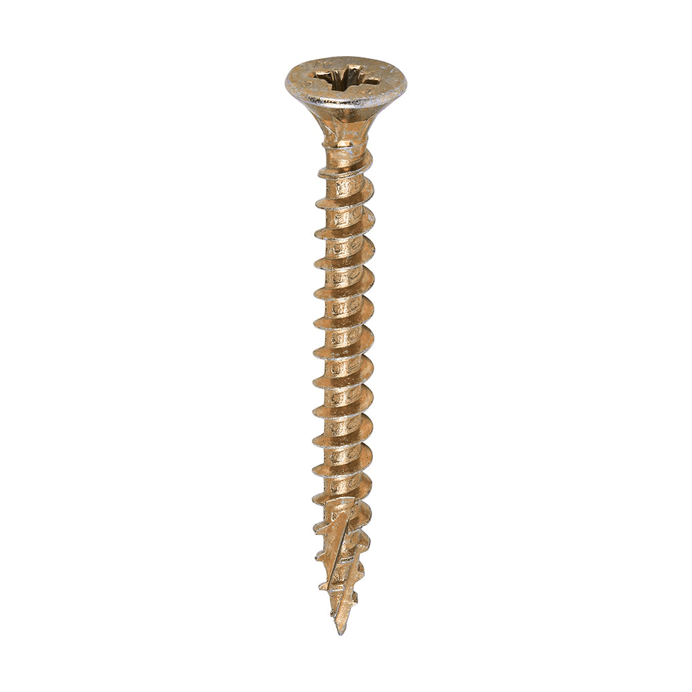 TIMCO C2 Strong-Fix Multi-Purpose Premium Countersunk Gold Woodscrews - 5.0 x 50 - Image