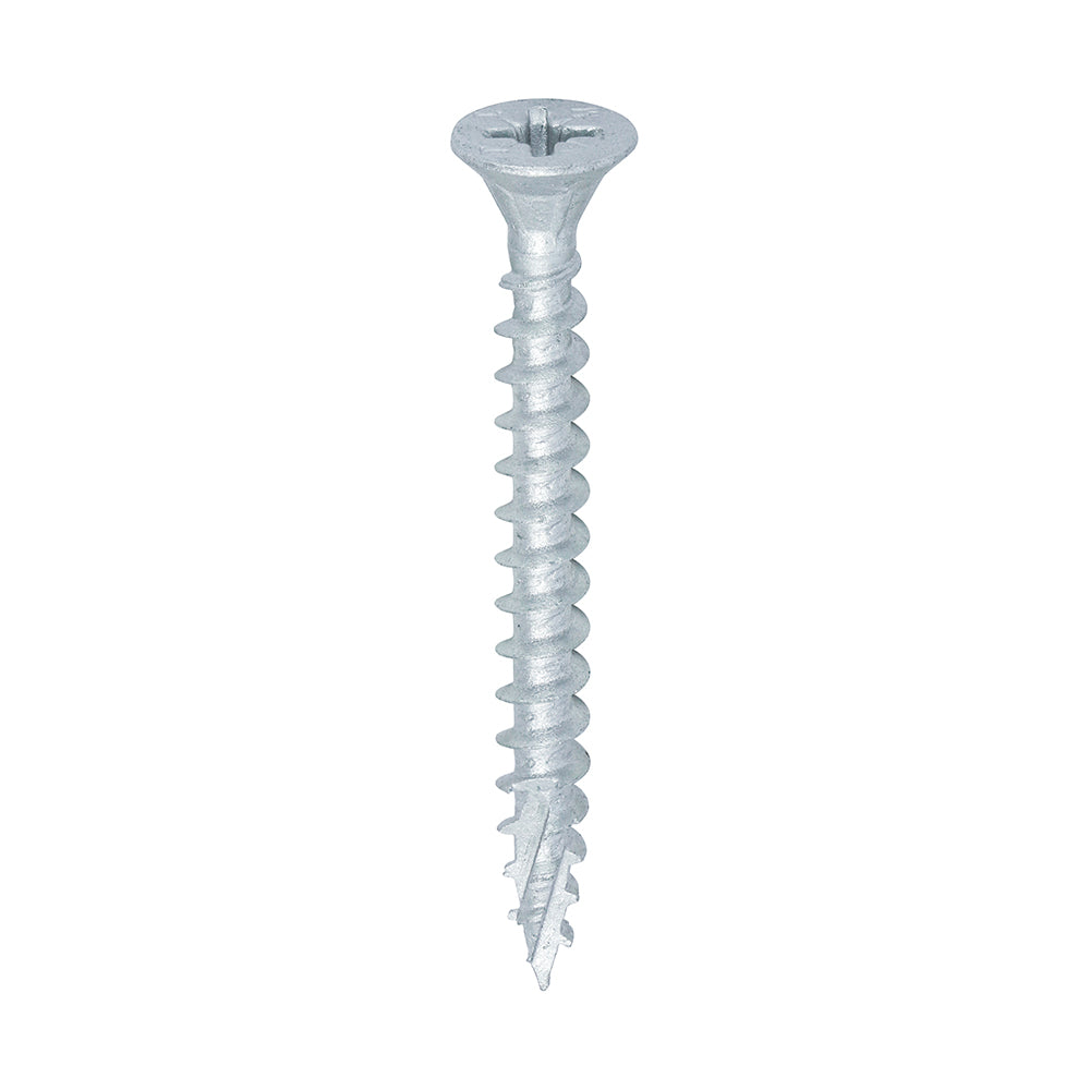 TIMCO C2 Exterior Multi-Purpose Premium Countersunk Silver Woodscrews - 5.0 x 50 - Image