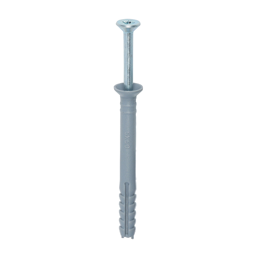 TIMCO Nylon Hammer Fixings - 5.0 x 50 - Image